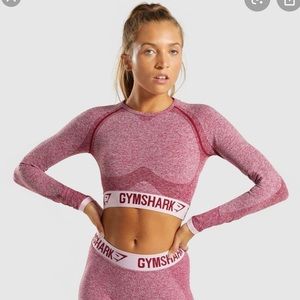 Gymshark Flex Crop Top (Beet)